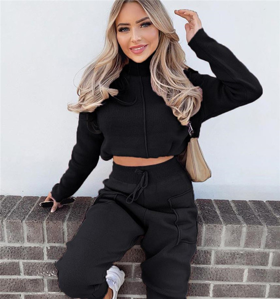 Set casual de dama de pantaloni si bluza cu cravate