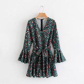 Salopetă scurtă asimetrică cu animal print