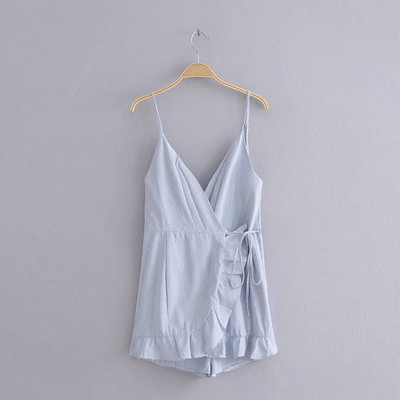 Salopeta scurta de dama cu bucle si cravate