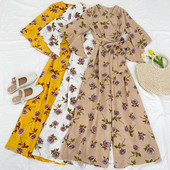 Salopetă de damă modernă cu mâneci și curea lotus