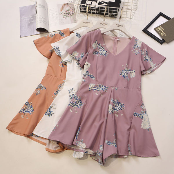 Salopeta de dama model lat cu maneca scurta