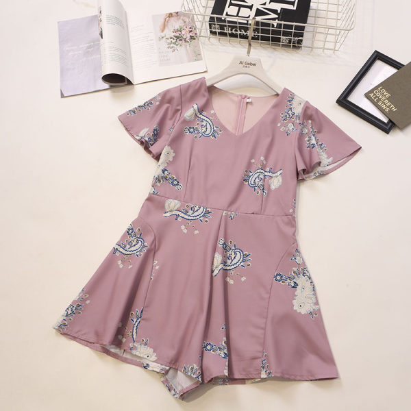 Salopeta de dama model lat cu maneca scurta