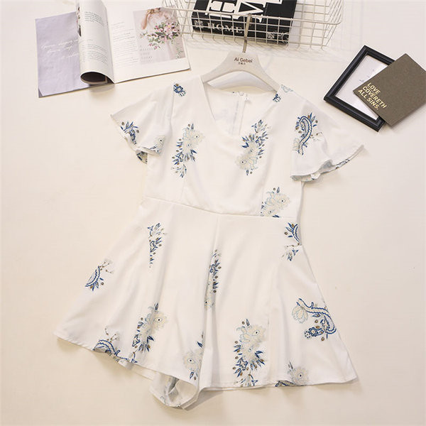 Salopeta de dama model lat cu maneca scurta