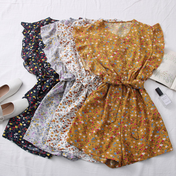 Salopeta scurta de dama cu curea si bucle in mai multe culori