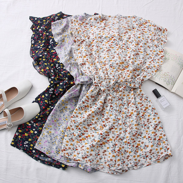 Salopeta scurta de dama cu curea si bucle in mai multe culori