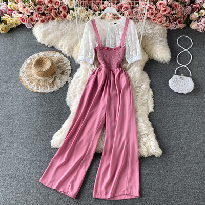 Salopeta lunga de dama in trei culori potrivita pentru vara