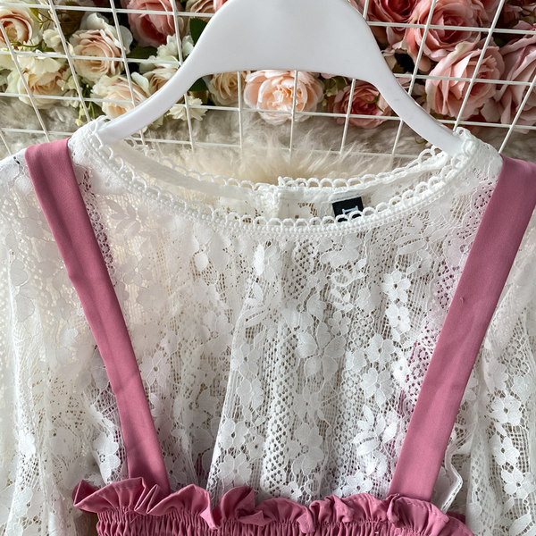 Salopeta lunga de dama in trei culori potrivita pentru vara