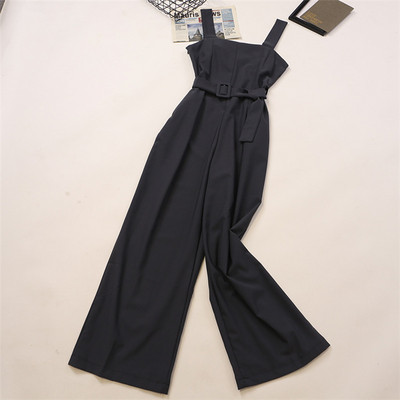 Γυναικεία καθημερινή ολόσωμη φόρμα με ζώνη