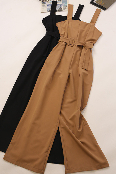 Γυναικεία καθημερινή ολόσωμη φόρμα με ζώνη