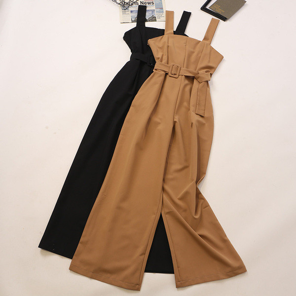 Γυναικεία καθημερινή ολόσωμη φόρμα με ζώνη