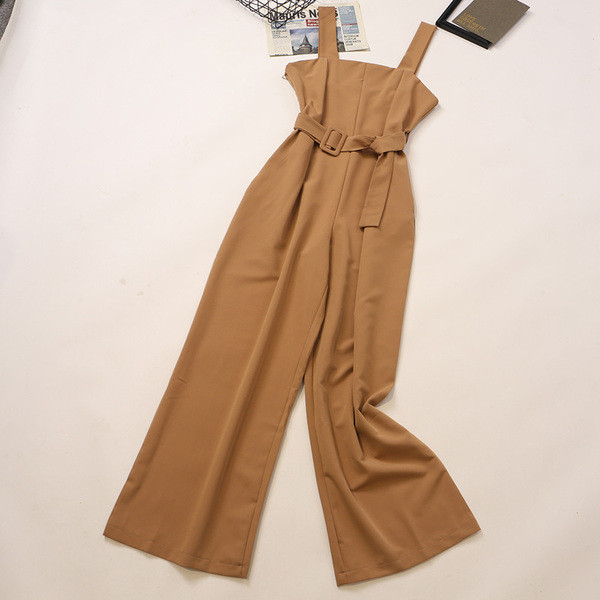 Γυναικεία καθημερινή ολόσωμη φόρμα με ζώνη