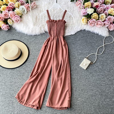 Ilgi moteriški kombinezonai su tamprėmis ir petnešėlėmis