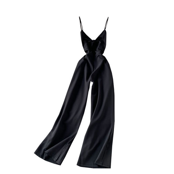 Salopeta de dama cu bretele subtiri si cravate