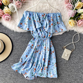 Salopeta de dama cu model floral si bucle