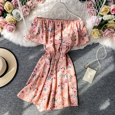 Salopeta de dama cu model floral si bucle