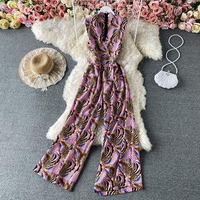 Salopeta de dama moderna cu model floral