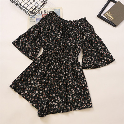 Γυναικεία ολόσωμη φόρμα με κοντά μανίκια και κορδόνια