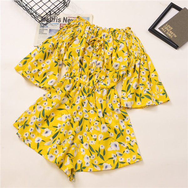 Γυναικεία ολόσωμη φόρμα με κοντά μανίκια και κορδόνια