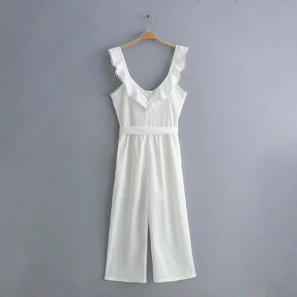 Salopetă lungă și largă, cu bretele și bucle