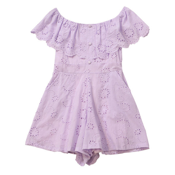 Salopeta de dama actuala cu nasturi si decolteu barca