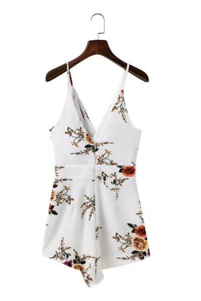 Kratki kombinezon s tankim naramenicama i dubokim špic izrezom