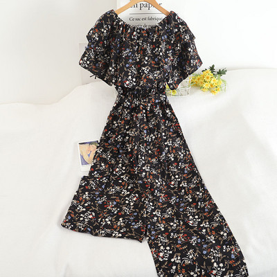 Salopeta lunga de dama cu motive florale