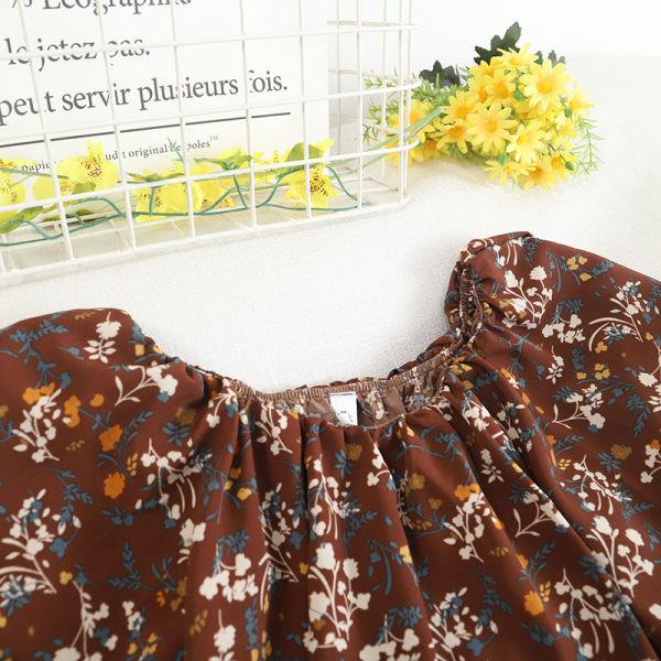 Salopeta lunga de dama cu motive florale