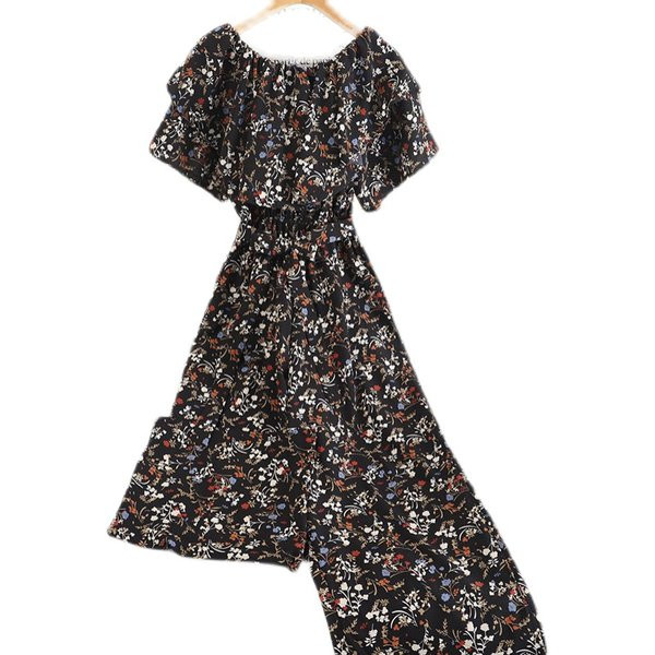 Salopeta lunga de dama cu motive florale