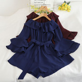 Salopeta de dama actuala cu maneci lungi