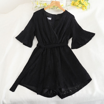 Salopeta de dama stil retro cu maneci scurte