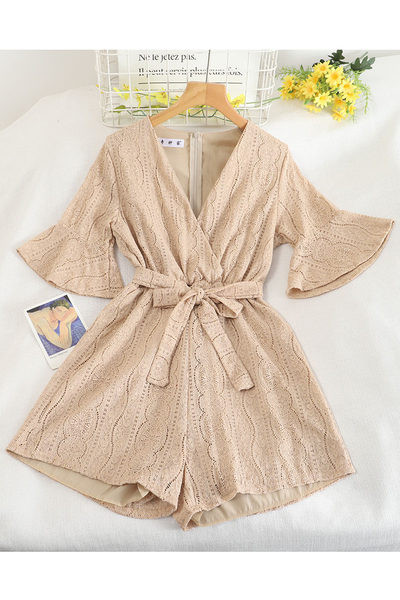 Salopeta de dama stil retro cu maneci scurte