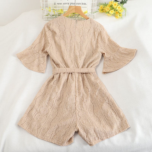 Salopeta de dama stil retro cu maneci scurte