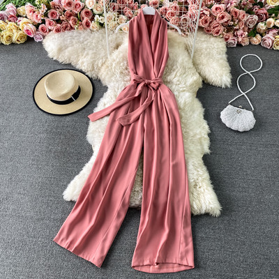 Model nou de salopetă de damă cu curea în diferite culori