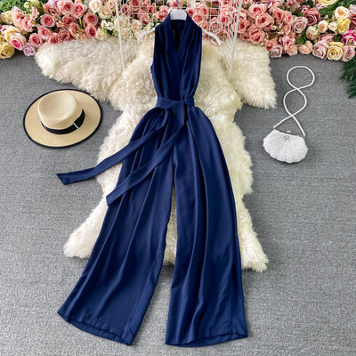 Model nou de salopetă de damă cu curea în diferite culori