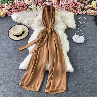 Model nou de salopetă de damă cu curea în diferite culori