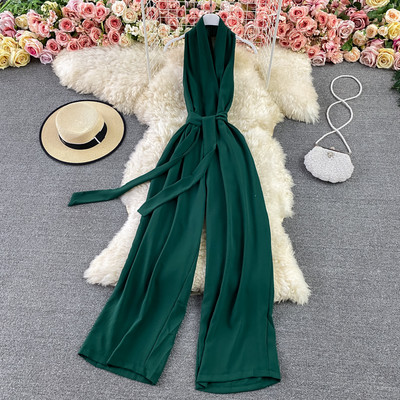 Model nou de salopetă de damă cu curea în diferite culori