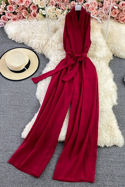 Model nou de salopetă de damă cu curea în diferite culori