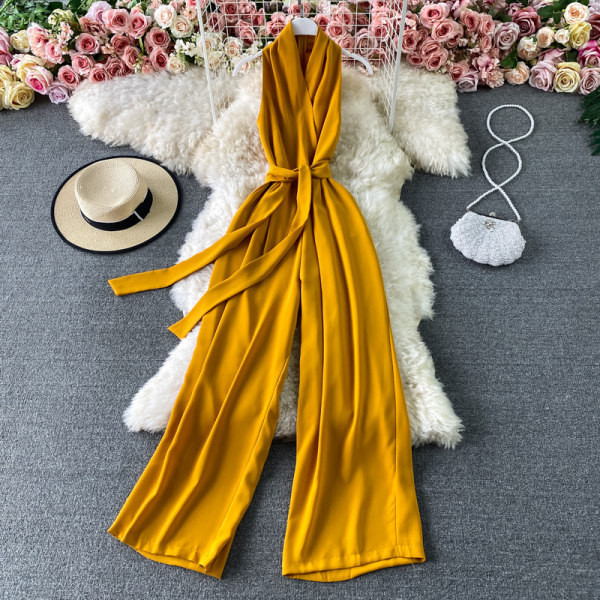 Model nou de salopetă de damă cu curea în diferite culori