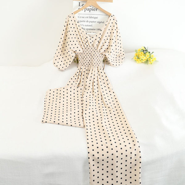 Salopeta de dama cu maneci scurte si cravate