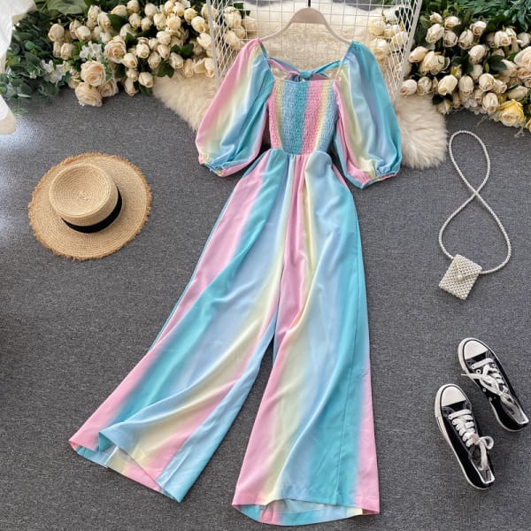 Salopeta de dama colorata cu panglica in mai multe culori