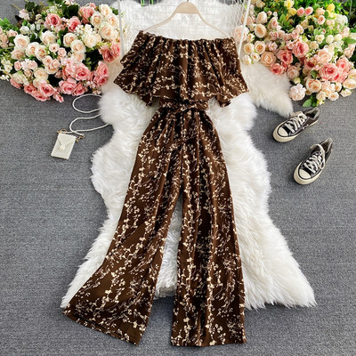 Salopete lungi de dama actuale cu motive florale