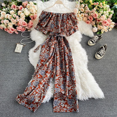 Salopete lungi de dama actuale cu motive florale