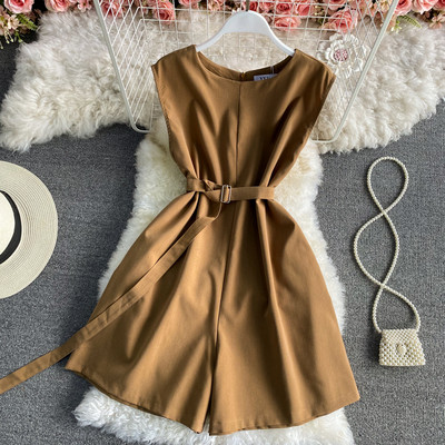 Salopeta de dama moderna cu curea in trei culori