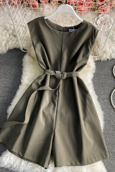 Salopeta de dama moderna cu curea in trei culori