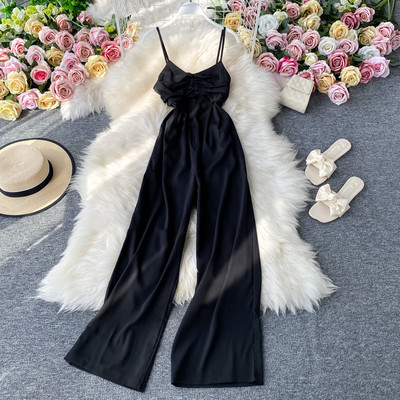 Salopeta lunga de dama cu bretele subtiri