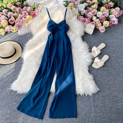 Salopeta lunga de dama cu bretele subtiri