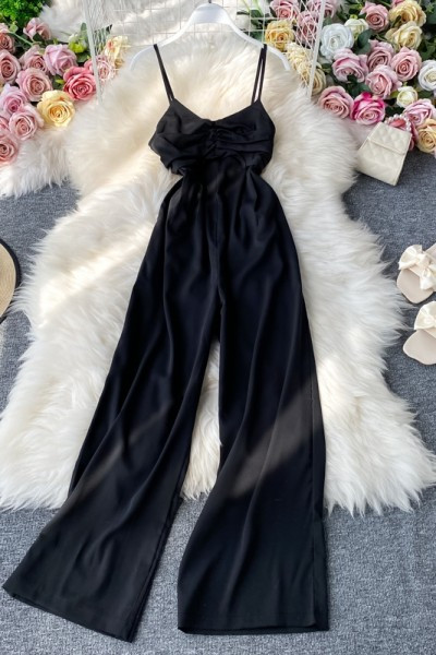 Salopeta lunga de dama cu bretele subtiri