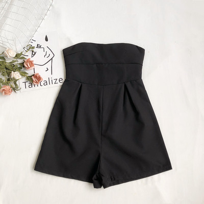 Salopetă scurtă de damă modernă cu umerii goi - în mai multe culori