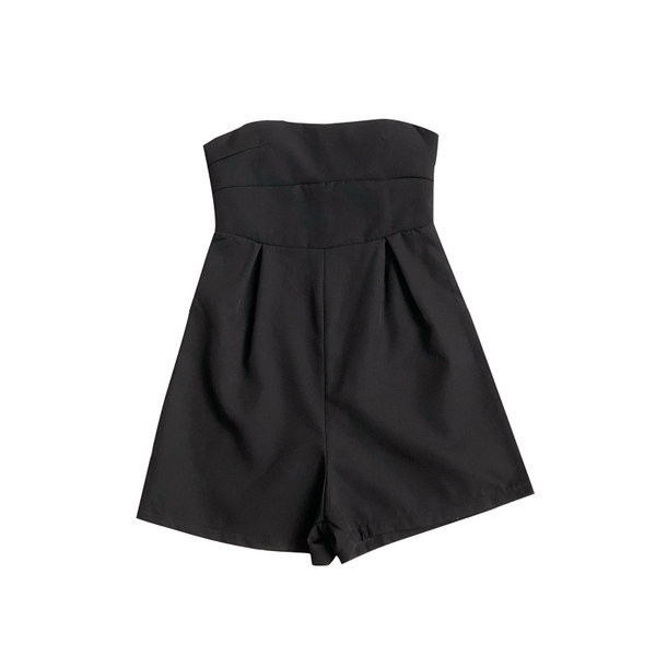 Salopetă scurtă de damă modernă cu umerii goi - în mai multe culori