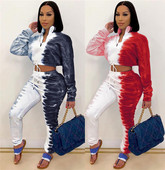 Set modern de bluză și pantaloni de damă cu model